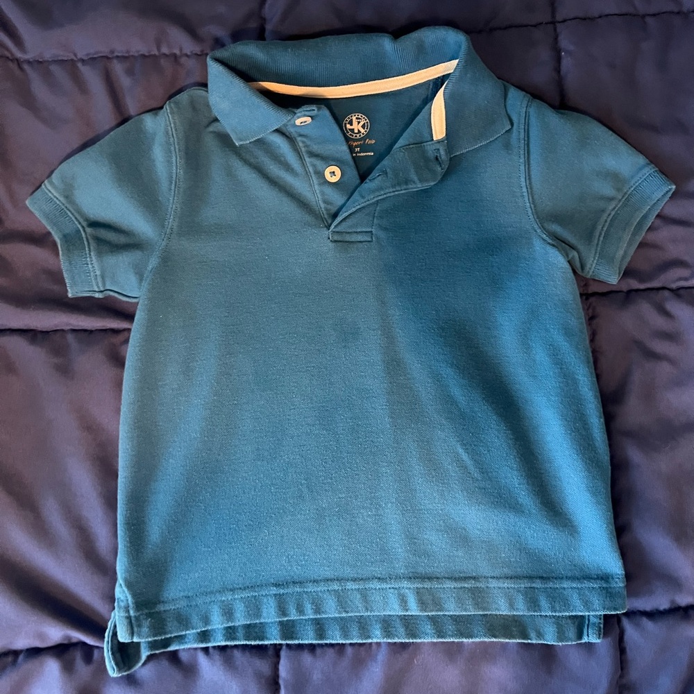 JK blue polo shirt - sz 3T